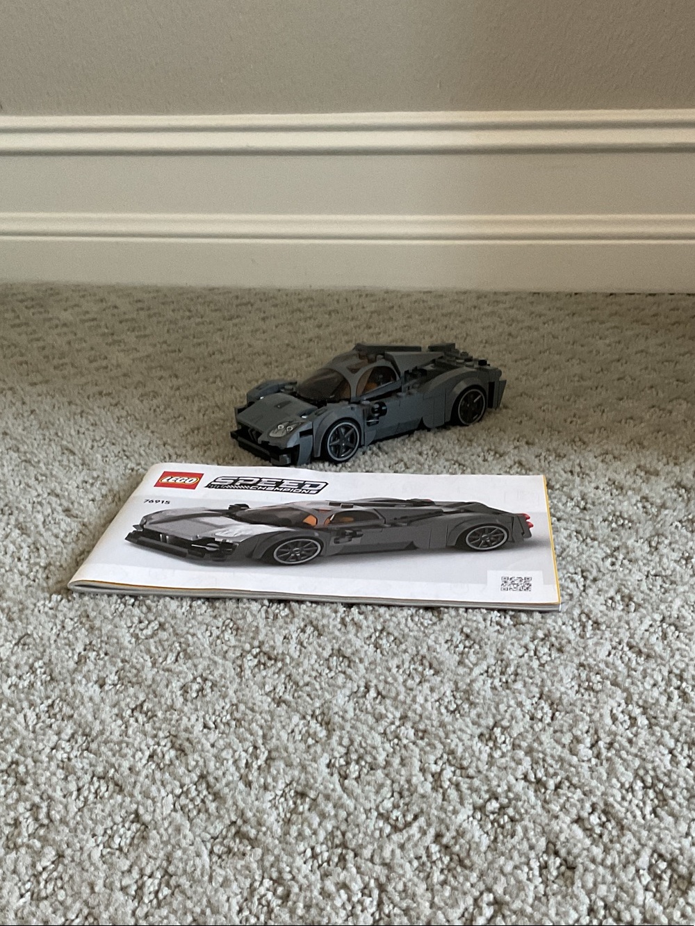 Lego Gray Sports Car Speed Champions Set